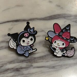 Sanrio Kuromi and My Melody Witch Pins